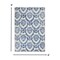 Homeroots 6 x 9 ft. Ivory & Navy Damask Area Rug 385824 - alternate 1